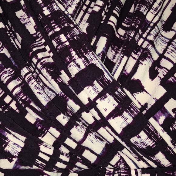 💜ELIZA J💜PLAID PETITE FAUX WRAP SHEATH DRESS💜 - Picture 6 of 9